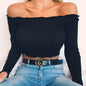 Sexy Cotton Blend Crop Top Off Shoulder Black Red Crochet Women Brandy Elegant Short Tank Crop Tops Bustier - www.Shopthatapp.com