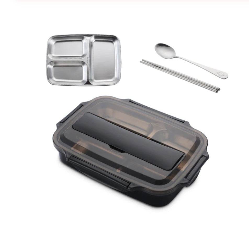 Stainless Steel Insulated Kids Bento Lunch Box with Cutlery - www.Shopthatapp.com