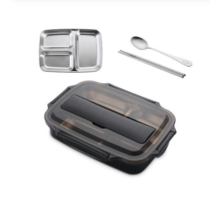 Stainless Steel Insulated Kids Bento Lunch Box with Cutlery - www.Shopthatapp.com