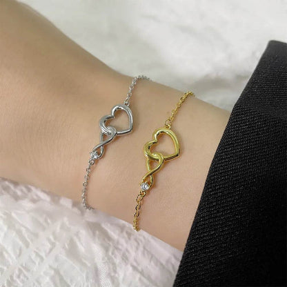 Heart-shape Bracelet Fashion Jewelry Versatile Love Bracelet Gift For Girlfriend Valentine's Day - www.Shopthatapp.com