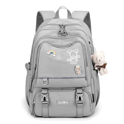 Large Capacity Lightweight Spine-protective Girls Backpack - www.Shopthatapp.com