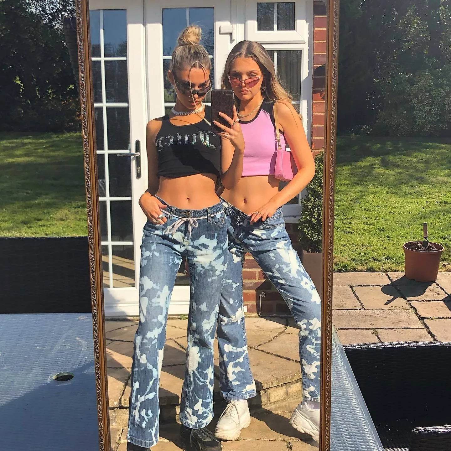 Slim Fit Slimming Versatile Personality Bootcut Jeans Pants women - www.Shopthatapp.com