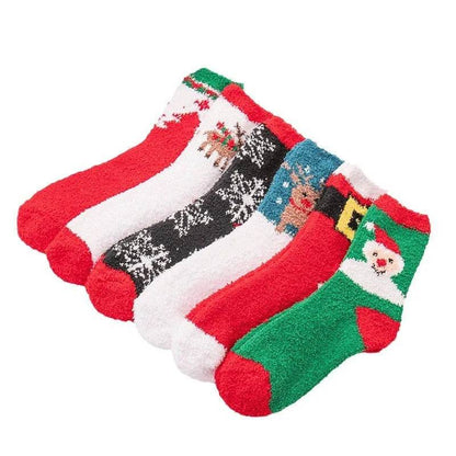 Winter Christmas Stockings Women's Thickened Bow Long Tube Fleece-lined - www.Shopthatapp.com