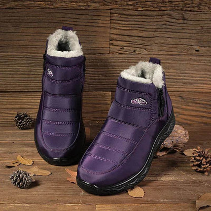 Winter Women's Cotton-padded Thick fleece lined Ankle Snow Boots - www.Shopthatapp.com