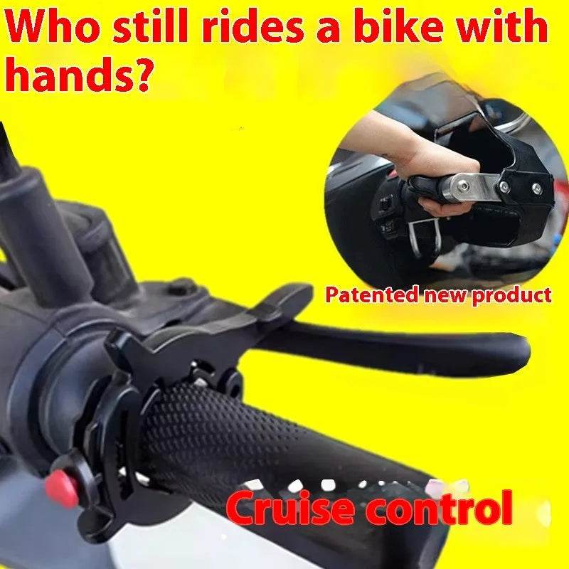 Motorcycle Throttle Grip CNC Aluminum Lock Assist Retainer Universal Cruise Control Bike Throttle Wrist Grip Handle Bar - www.Shopthatapp.com