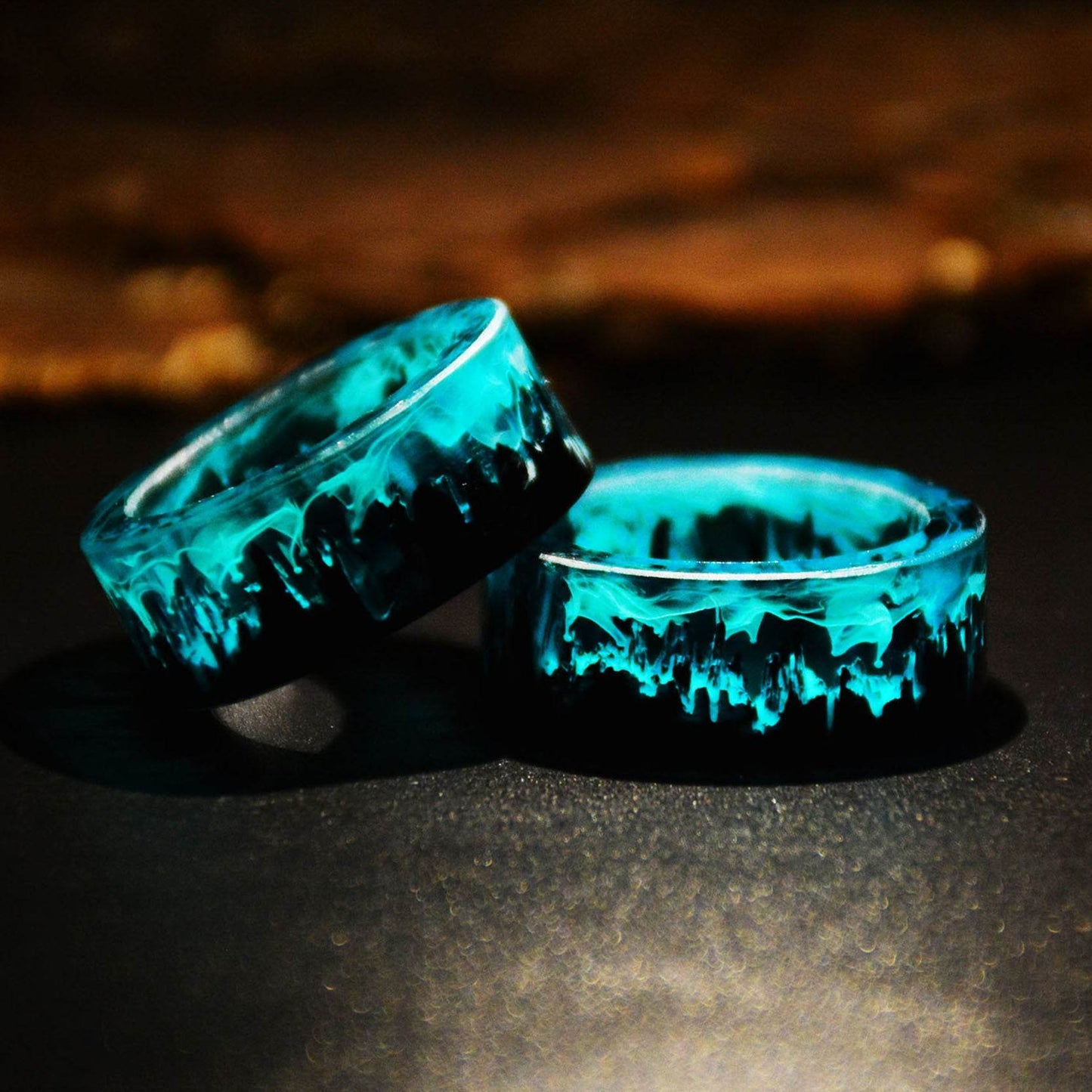 Blue Magic Magic Forest Small  Diy Handmade Resin Ring - www.Shopthatapp.com