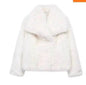 Winter Plush Open front Coat Thick lapel Outwear Faux Fur Coat women - www.Shopthatapp.com