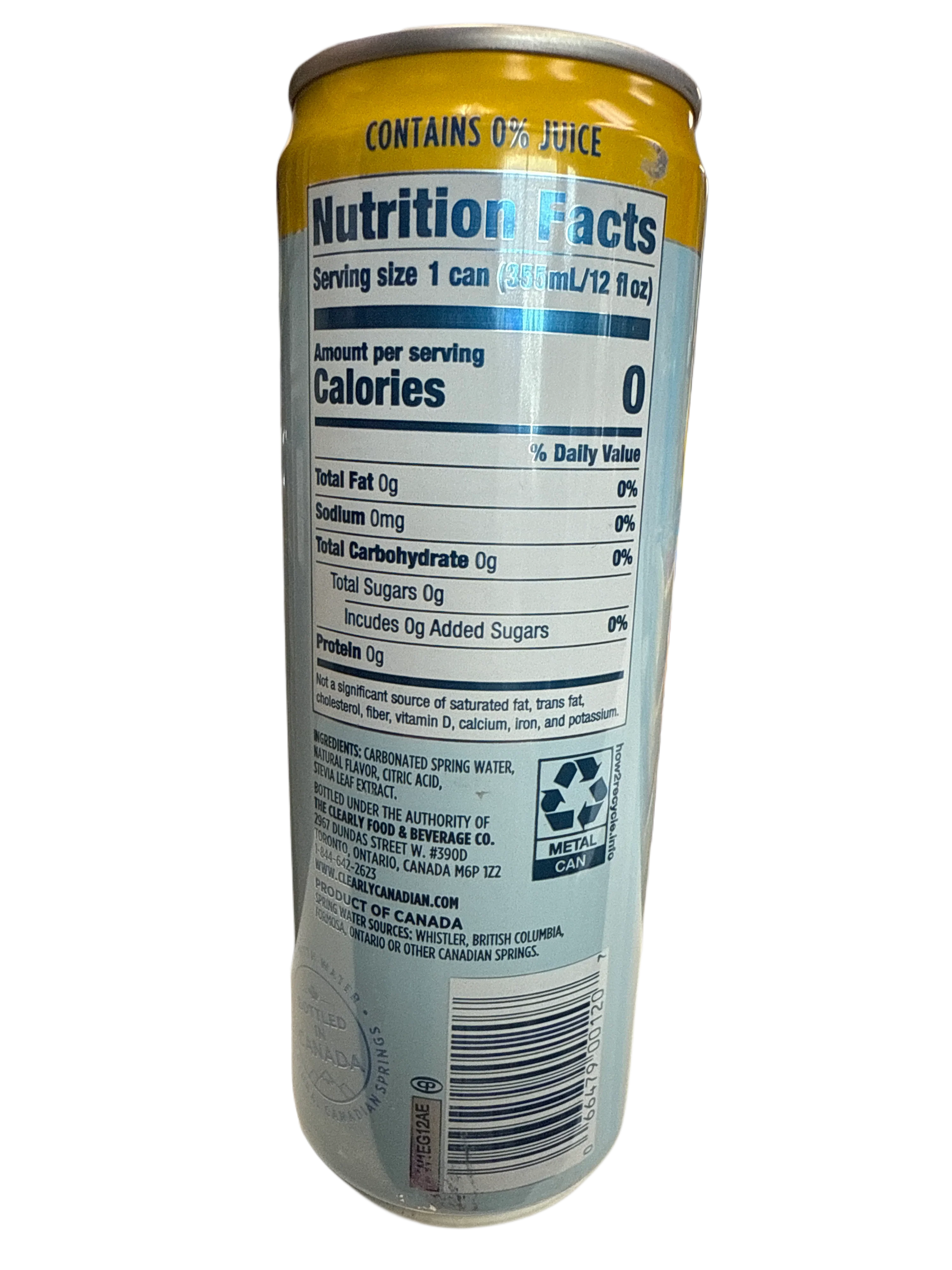 Clearly Canadian Zero Sugar Tropical Splash Flavour 355ML - Canadian Edition - www.Shopthatapp.com