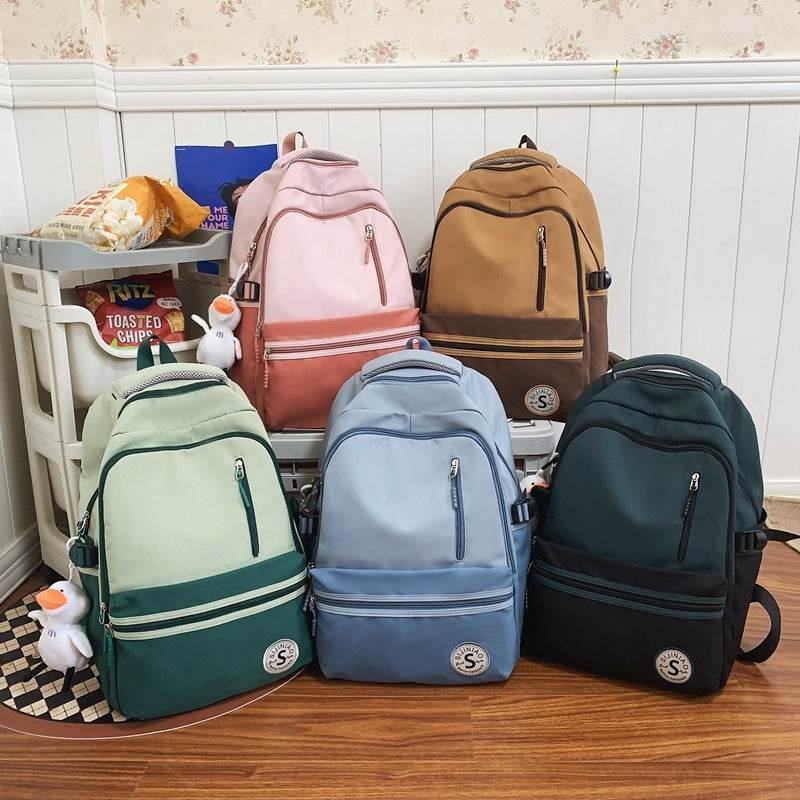 Retro Contrast Color Casual Backpack For Women - www.Shopthatapp.com