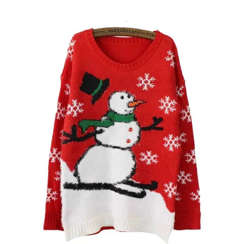 Little Snowman Christmas Sweater Snowflakes - www.Shopthatapp.com