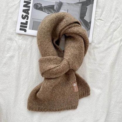 Women's Sweet Version Fleece Solid Scarf Autumn And Winter - www.Shopthatapp.com