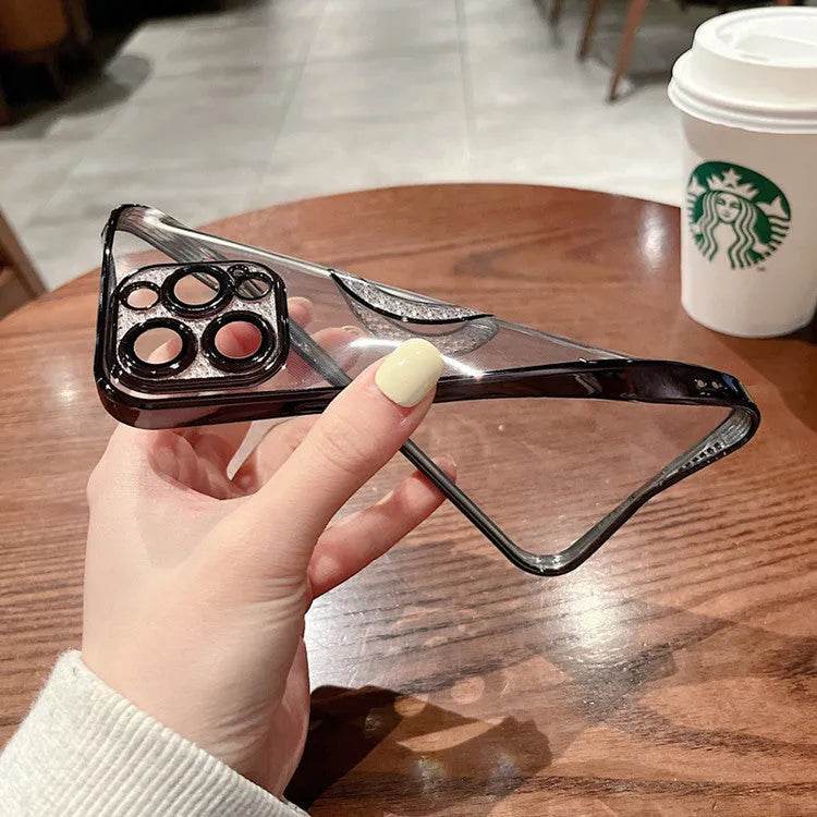 Electroplated TPU Transparent Apple Mobile phone Case - www.Shopthatapp.com