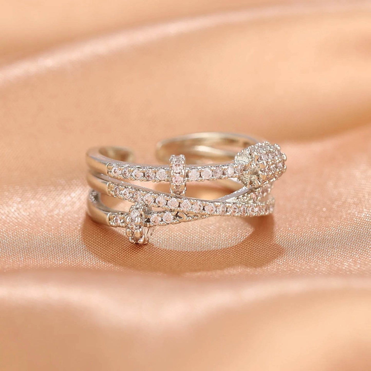 Niche Opening Adjustable Non-fading Cross Ring - www.Shopthatapp.com