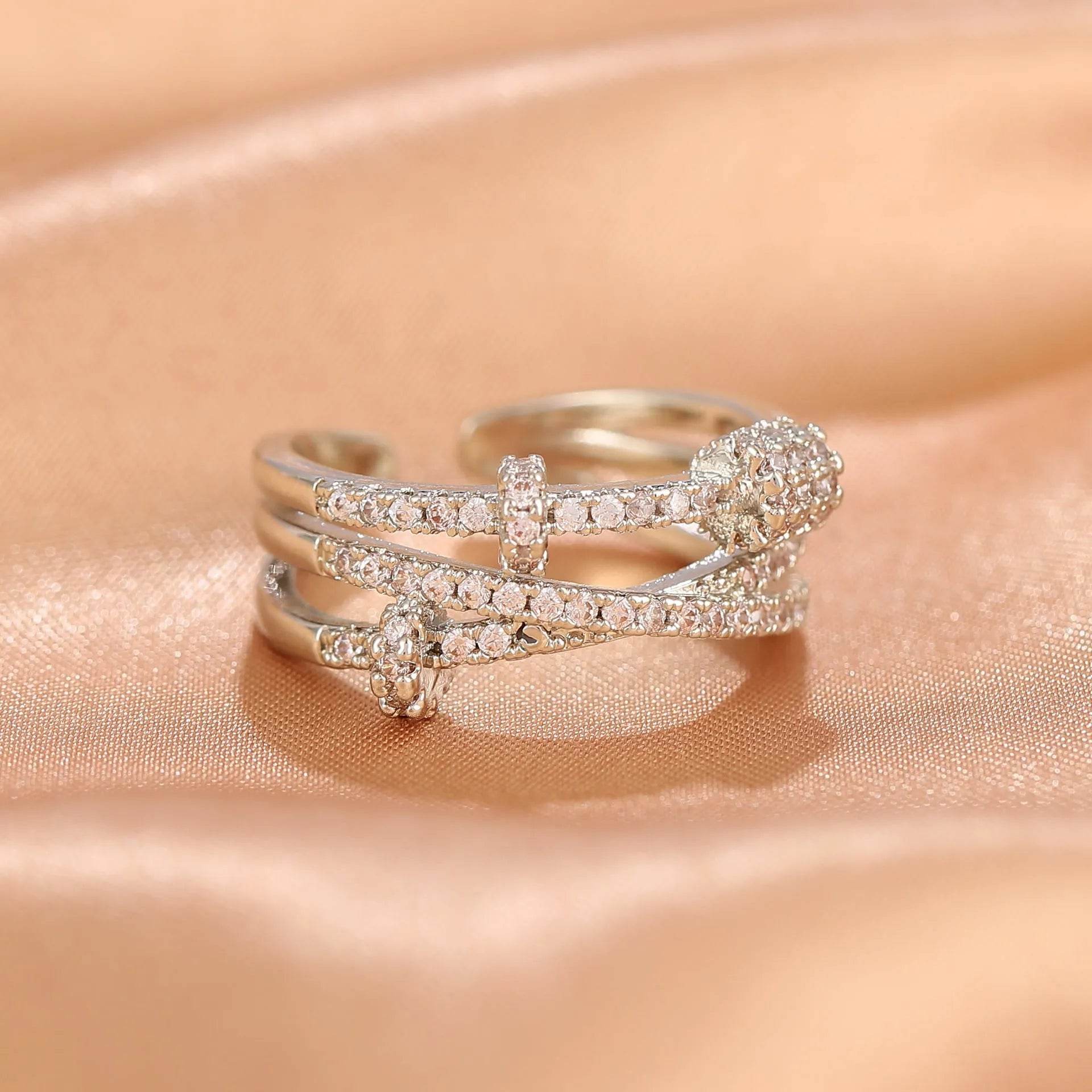 Niche Opening Adjustable Non-fading Cross Ring - www.Shopthatapp.com