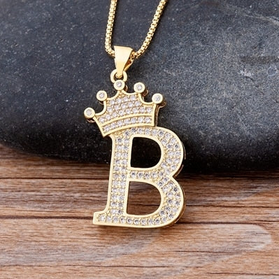 Letter Pendant with Chain - Gold - www.Shopthatapp.com