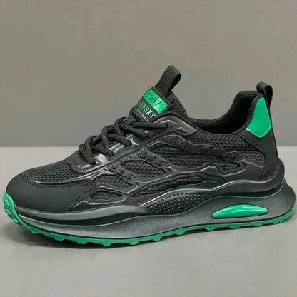 White Laceup Sneakers Fashion Breathable Mesh Flat Shoes Lightweight Versatile Casual Running Walking Shoes - www.Shopthatapp.com