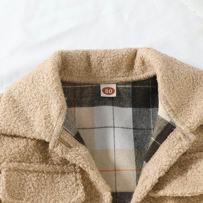 Autumn New Plush Plaid Reversible Coat - www.Shopthatapp.com