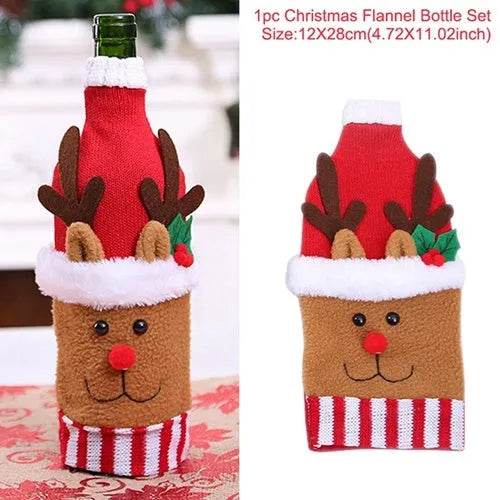 Christmas Decorations Christmas Wine Bottle Socks - www.Shopthatapp.com