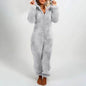 Women Polar Bear Winter hooded pajamas Jumpsuit Lounge wear Sleep wear - www.Shopthatapp.com