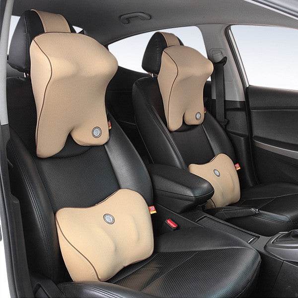 Adjustable Driving back Support Lumbar pillow and Neck support 2pcs - www.Shopthatapp.com