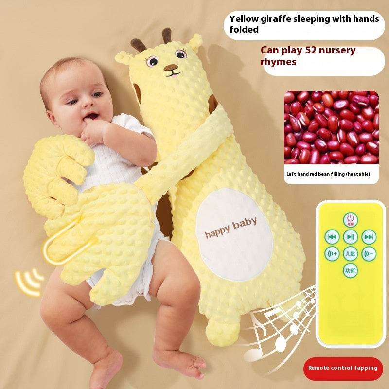 Infant Exhaust Pillow Hand Remote Controlled Soothing For Baby Sleep Cartoon Plush Toddler Comforting Hand - www.Shopthatapp.com