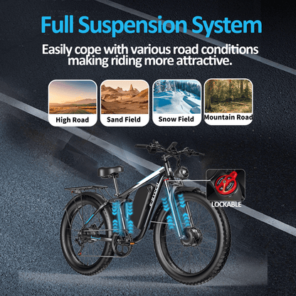 E·Bycco 24" EB7Pro Best Off Road Electric Bike 2000W Peak 3000W 52V 32Ah - www.Shopthatapp.com