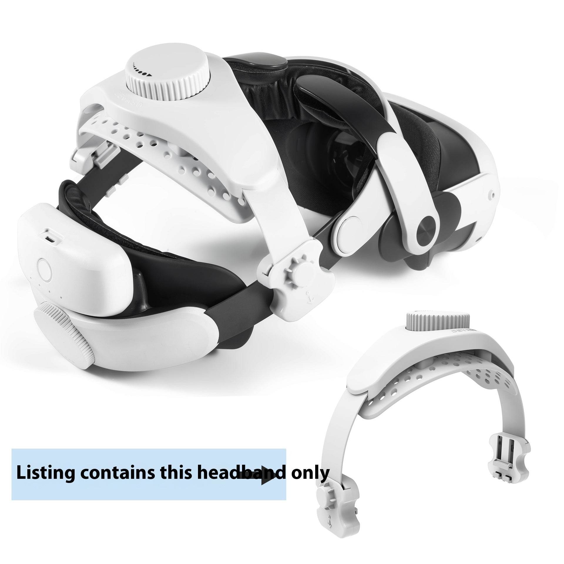 Head Strap for Quest 3 Accessories, Comfort VR Headset Elite Strap for Meta Quest 3, Adjustable Lightweight Strap Replacement - www.Shopthatapp.com