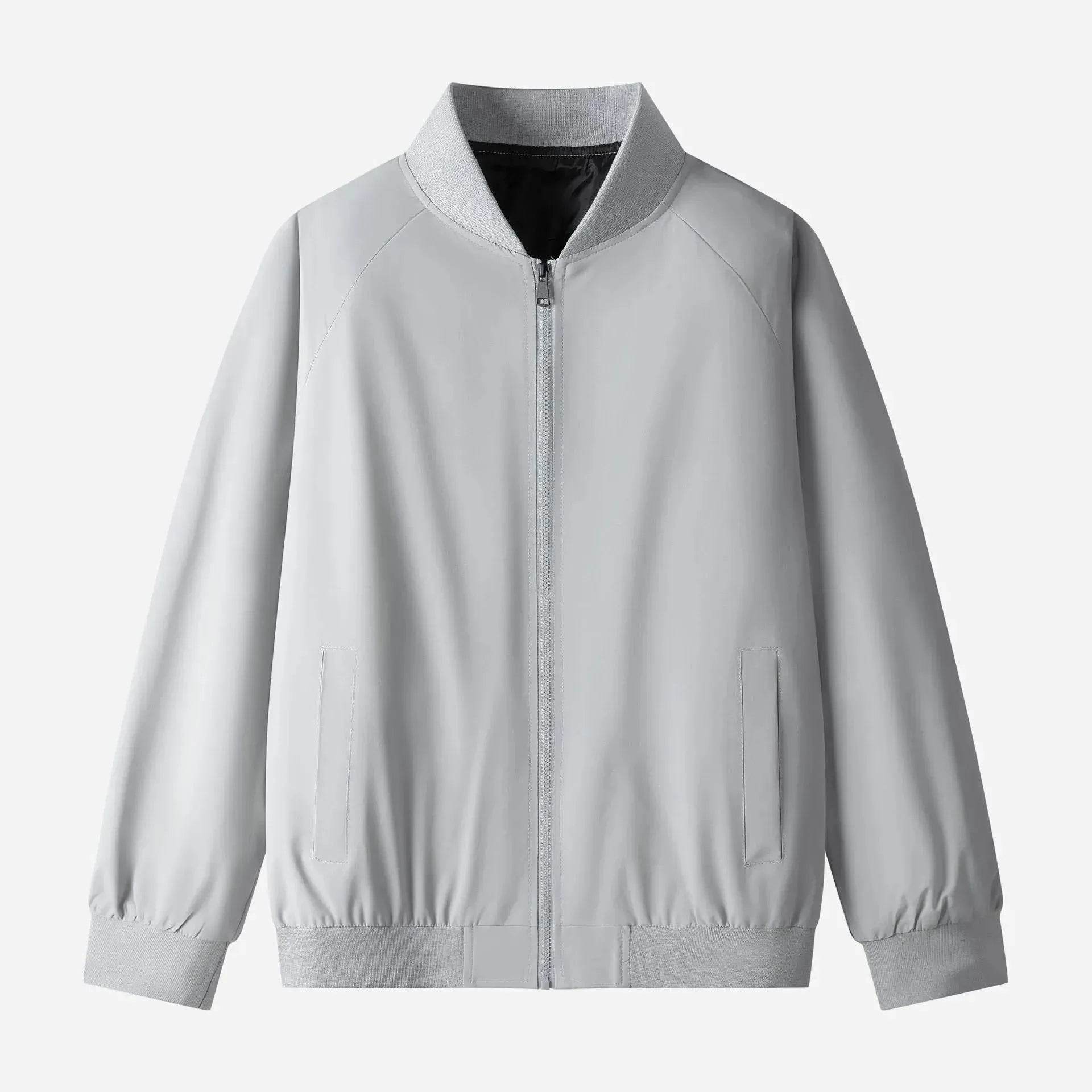 Autumn Casual All-matching Plain Baseball Uniform Cardigan Jacket Men - www.Shopthatapp.com