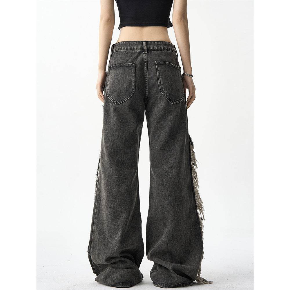 American Street Niche Oversized jeans Cargo pants for women