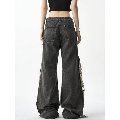 American Street Niche Oversized jeans Cargo pants for women