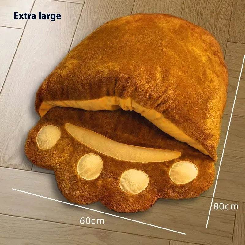 Winter Warm Thickened House Semi-closed Cat Nest - www.Shopthatapp.com