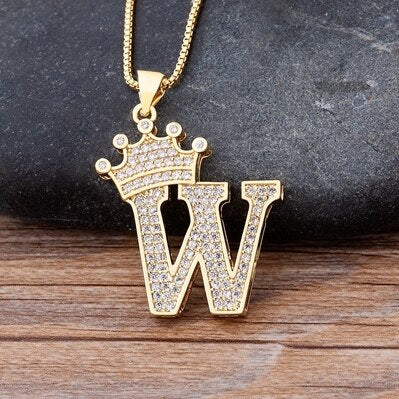 Letter Pendant with Chain - Gold - www.Shopthatapp.com