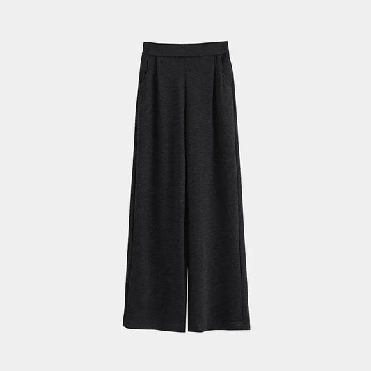 Casual Style High Waist Wide Leg Straight New Casual Pants trouser For Women - www.Shopthatapp.com