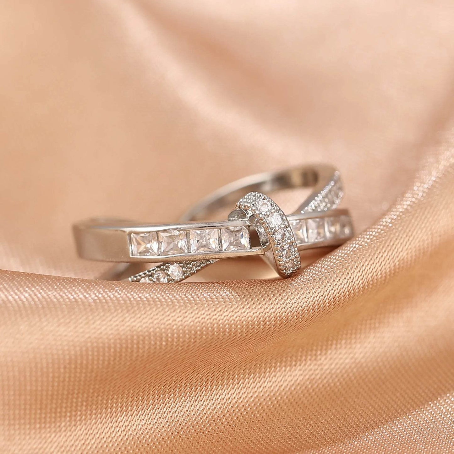 Niche Opening Adjustable Non-fading Cross Ring - www.Shopthatapp.com