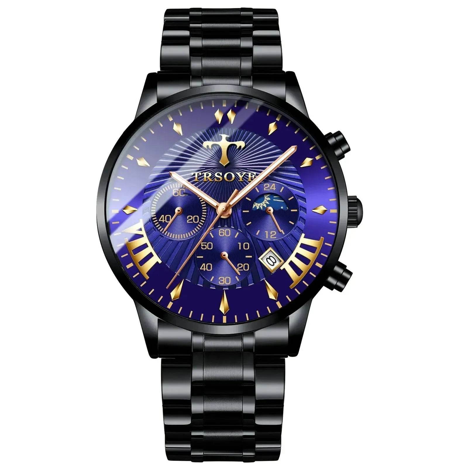 Business Quartz Watch Leisure Calendar Men's Luminous Waterproof Watch - www.Shopthatapp.com