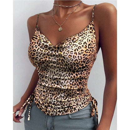 Spaghetti Strap Tops V-neck Camisole top Women Summer top - www.Shopthatapp.com