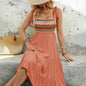 Casual Summer Dress Sleeveless Midi Boho Beach Dress Square Neck Flowy Sundress - www.Shopthatapp.com