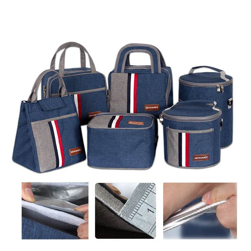 Women Fashion Thermal Insulated Denim Work Lunch Bag - www.Shopthatapp.com