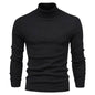 Men's Plain Slim Pullover Polo Sweatshirt Turtleneck Sweater Winter Casual Tops Men - www.Shopthatapp.com