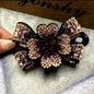 Elegant Rhinestone Barrette Flower Hair Clip - www.Shopthatapp.com