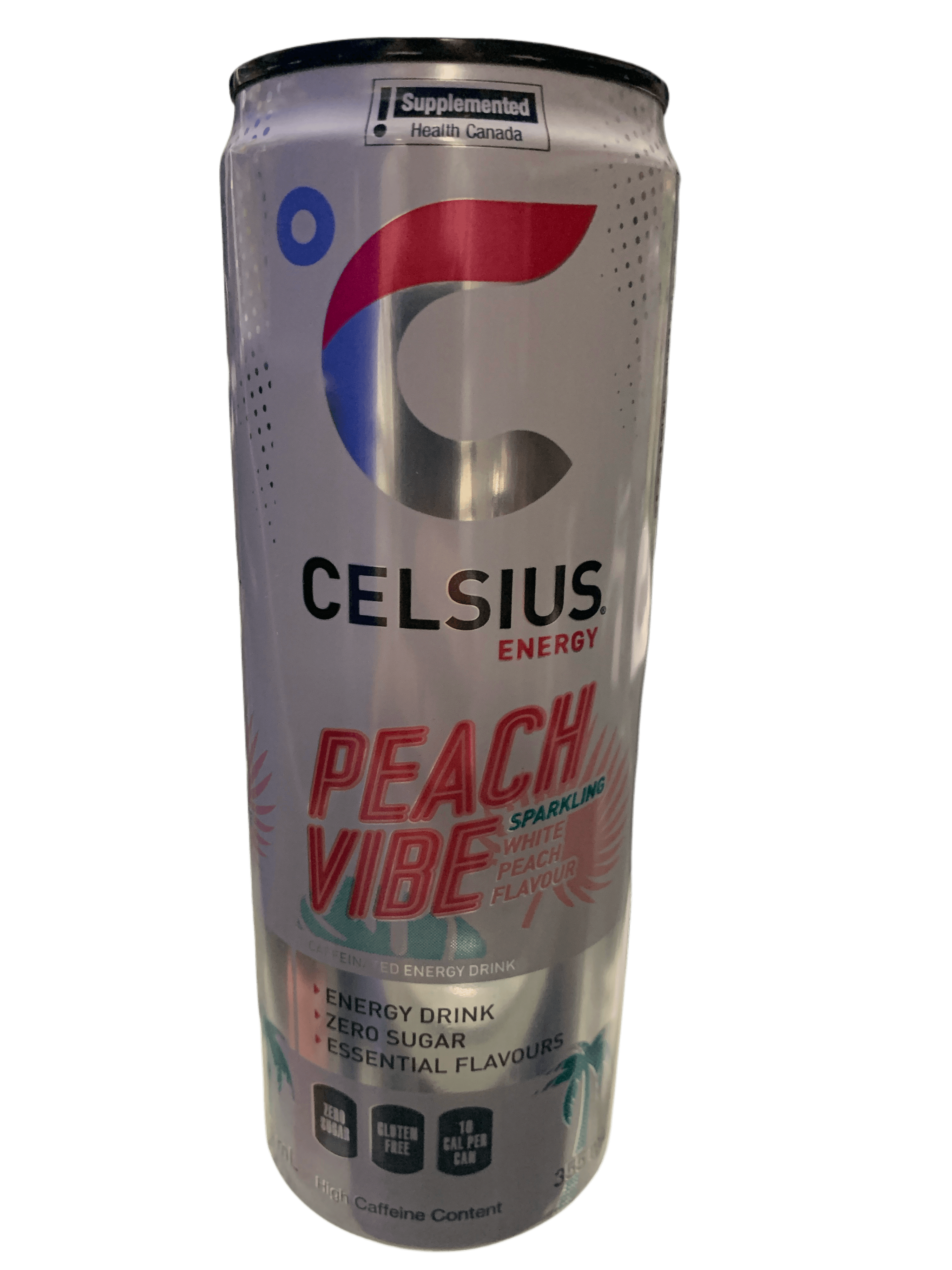 Celsius Peach Vibe Zero Sugar Energy Drink 355ML - Canadian Edition - www.Shopthatapp.com