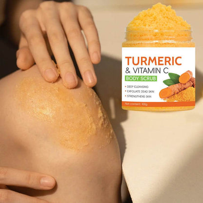 Skin Brightening and Exfoliating Turmeric Vitamin C Body Scrub - www.Shopthatapp.com