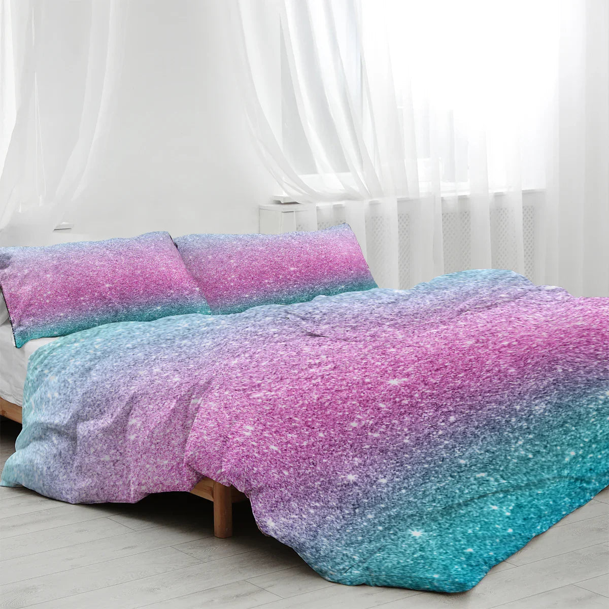 3PCS Ultra Soft Duvet Cover Set For Comforter Star Bedding Set Full Queen King Size - www.Shopthatapp.com