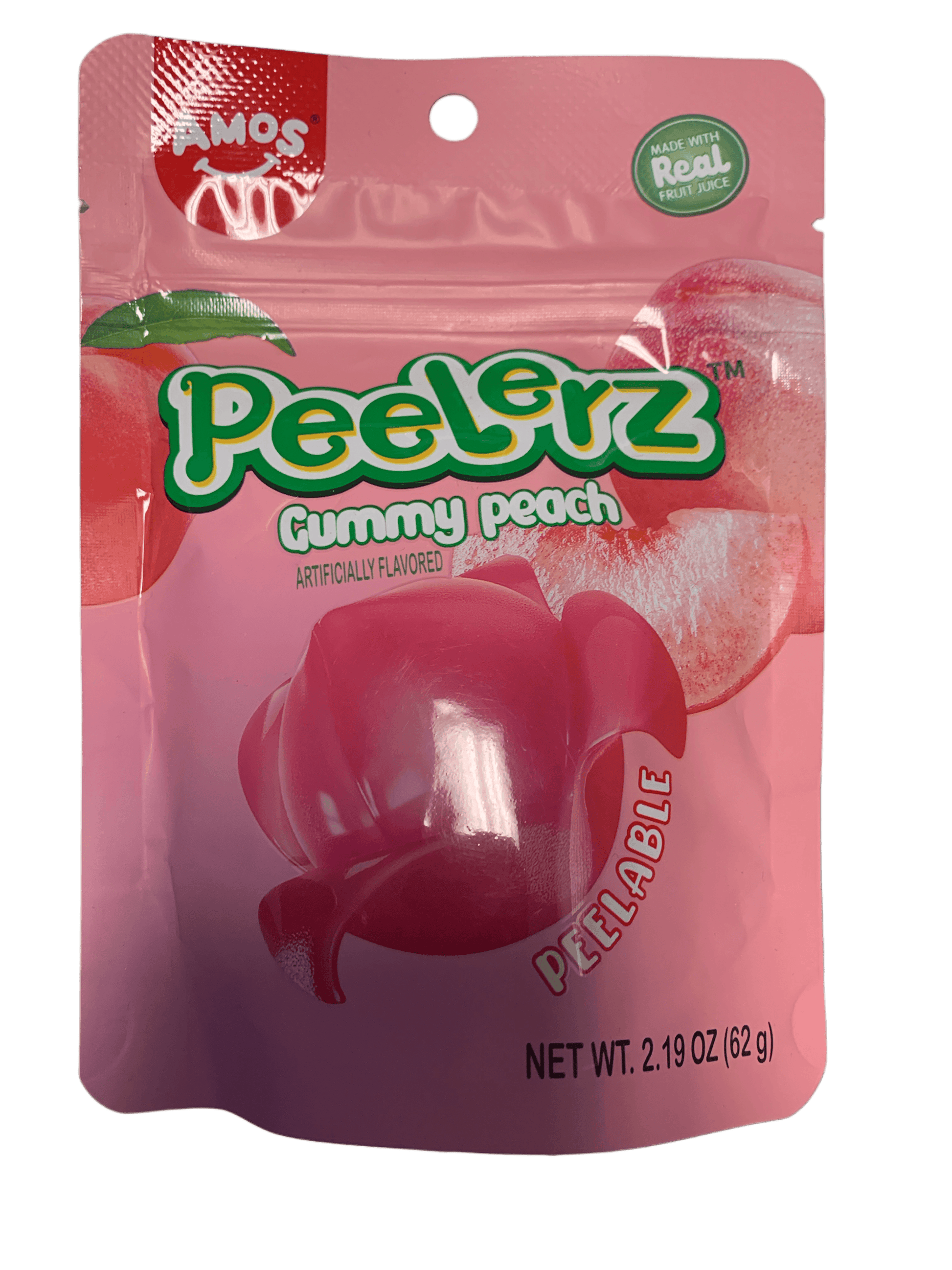 Amos Peelerz Gummy Peach 85G - U.S Edition - www.Shopthatapp.com