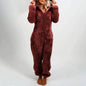 Women Polar Bear Winter hooded pajamas Jumpsuit Lounge wear Sleep wear - www.Shopthatapp.com