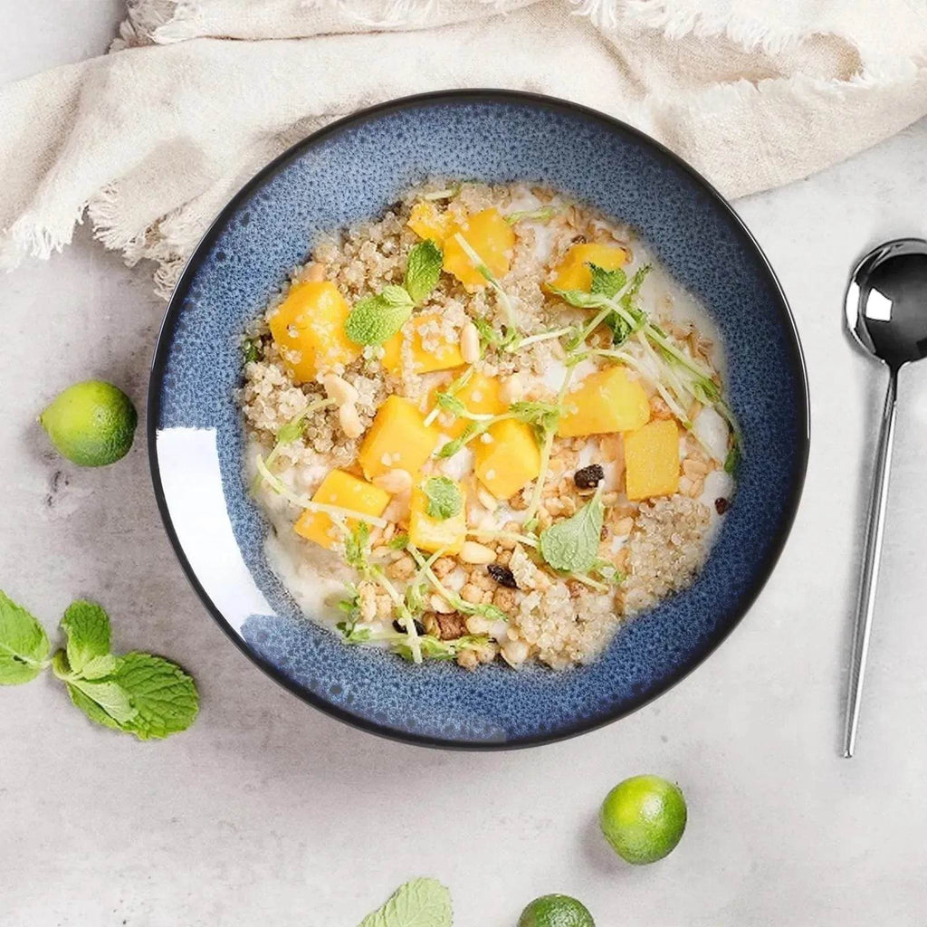 Buy 6pcs Flat Ceramic Dinner Plates - www.Shopthatapp.com