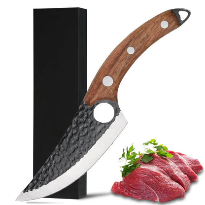 Vikings and Hand Forged Meat Cleaver Professional Chef Knife - www.Shopthatapp.com
