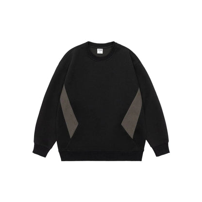 Retro plain Round Neck Pullover Sweater top For Men - www.Shopthatapp.com