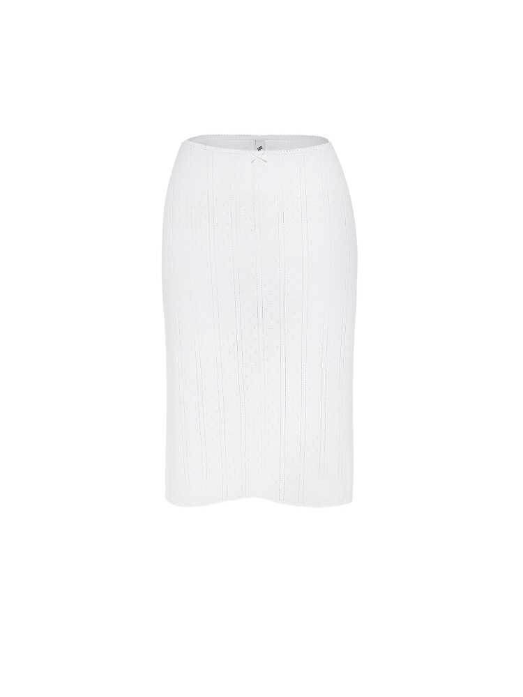 Casual Low Waist cotton Midi sheath skirt