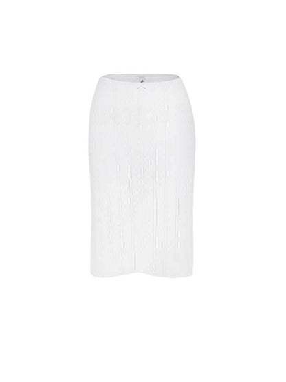 Casual Low Waist cotton Midi sheath skirt